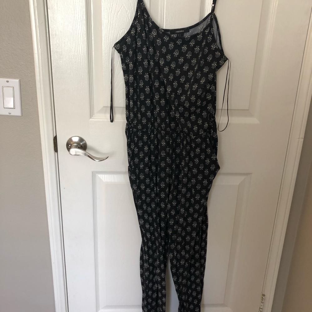 F21 Black Jumpsuit - size S